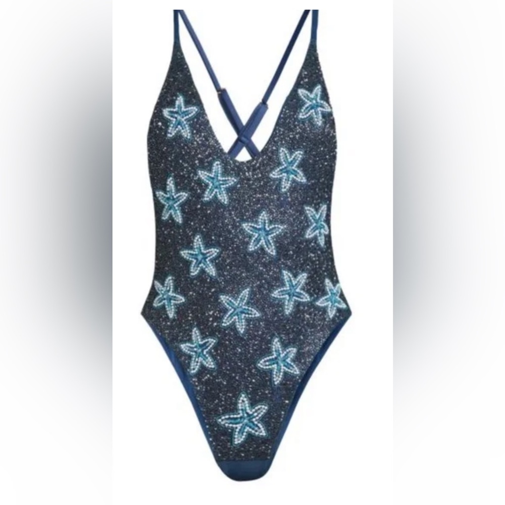 NWT Oceanus beaded Starfish Swim Suit